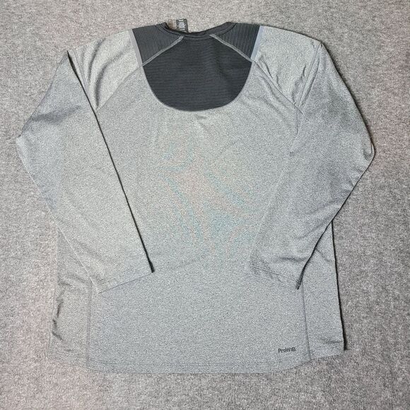 Spyder Proweb Mens Golf Sweater Size L Grey Black Crew Neck Fleece Long Sleeve - Picture 2 of 13